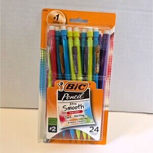 BIC Xtra Smooth Bright Edition #2 0.7mm Mechanical Pencils 24 Pack
